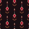 Thai silk fabric vector pattern